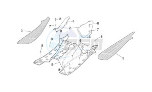 Leonardo 250 (eng. Yamaha) drawing Central body - Panel