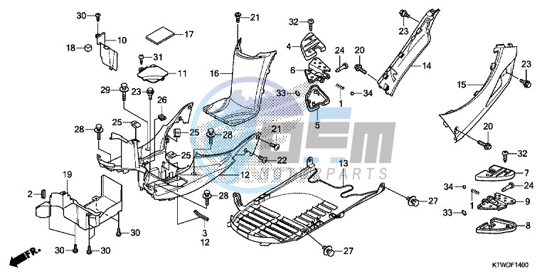 FLOOR PANEL/PILLION STEP