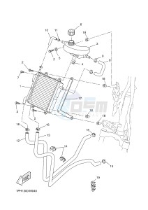 NS50N AEROX NAKED (1PL8 1PL8 1PL8) drawing RADIATOR & HOSE