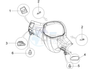 Liberty 200 4t (N15000U01) drawing Selectors - Switches - Buttons