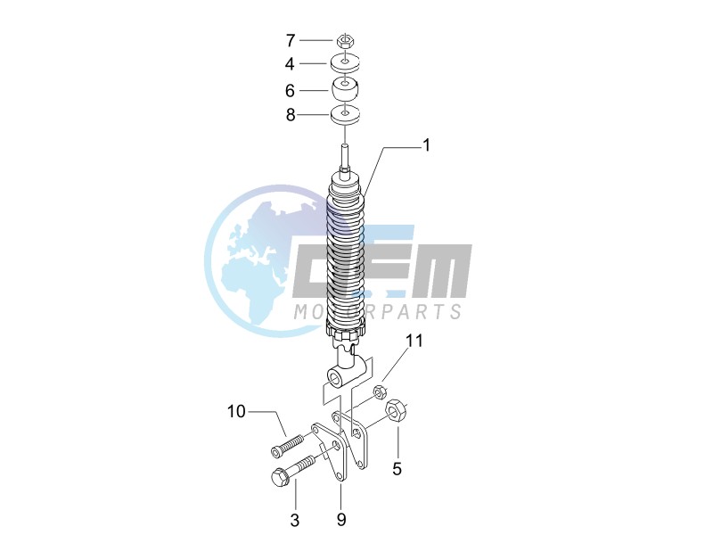 Rear suspension - Shock absorbers