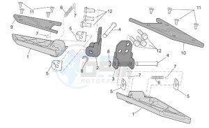 Atlantic 500 drawing Foot rests