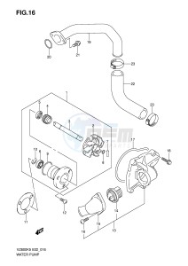 VZ800 (E2) MARAUDER drawing WATER PUMP