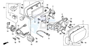 VF750C drawing CARBURETOR SIDE COVER