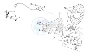 TUONO 1100 V4 RR E4 ABS (APAC) drawing Rear brake caliper