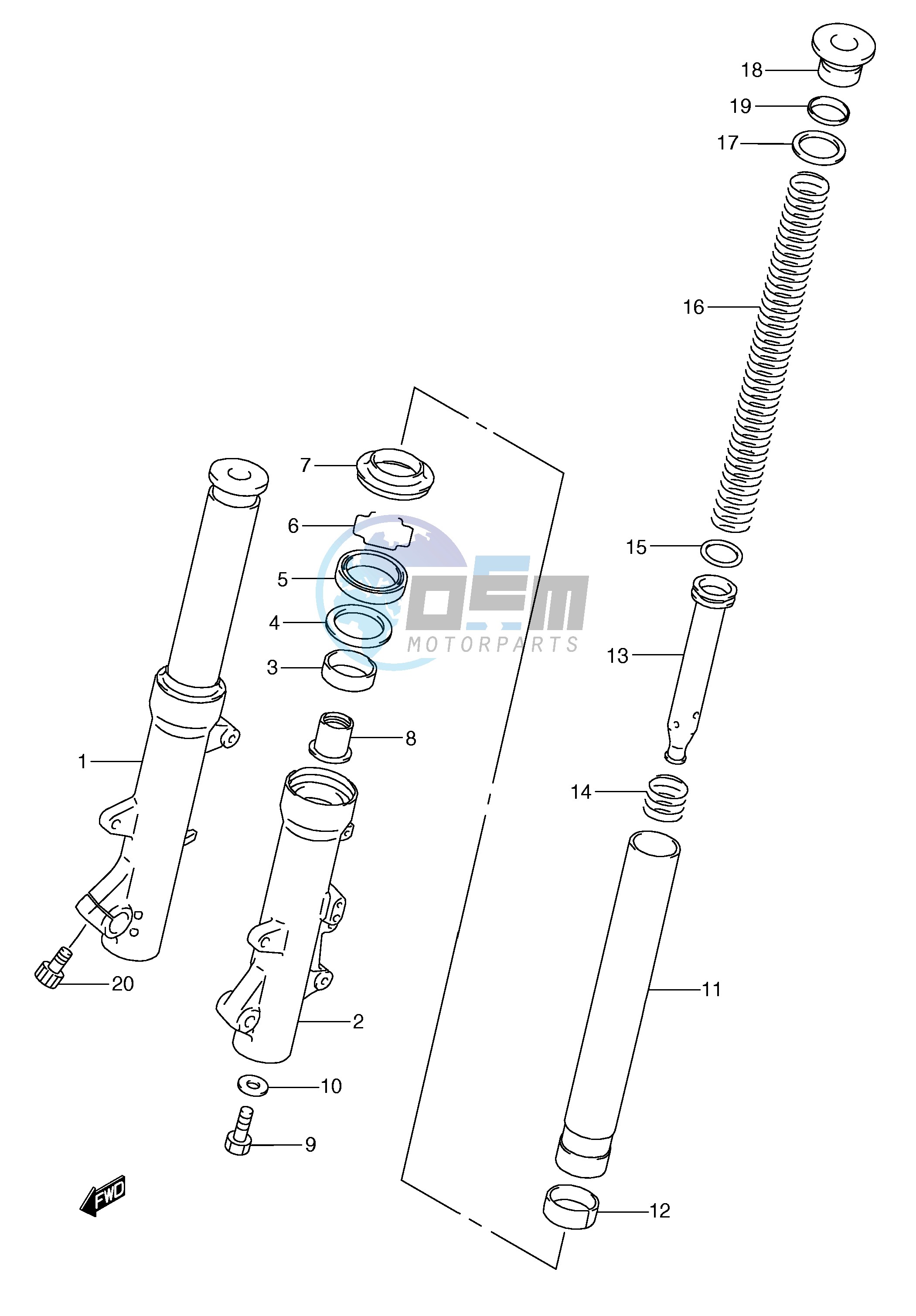 FRONT FORK DAMPER (MODEL Y)