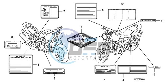 CAUTION LABEL (CB1300/CB1 300A)