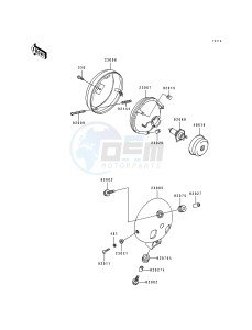 EN 500 A [VULCAN 500] (A6-A7) [VULCAN 500] drawing HEADLIGHT-- S- -