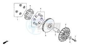 FJS600D 400 SILVER WING drawing DRIVE FACE