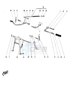 F3 [BUSHWHACKER] 175 [BUSHWHACKER] drawing FOOTRESTS_STANDS_BRAKE PEDAL