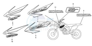 CRF450X drawing MARK