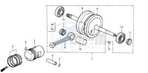 C70Z 50 drawing CRANKSHAFT/PISTON