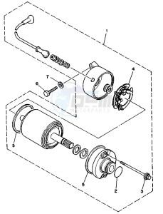 XV VIRAGO 535 drawing STARTING MOTOR