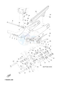 XT660Z TENERE (2BD7 2BD7 2BD7) drawing REAR ARM