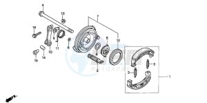 C90ST 70 drawing FRONT BRAKE PANEL