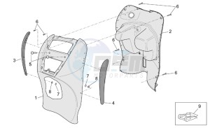 Scarabeo 50 4T E2 drawing Front body III