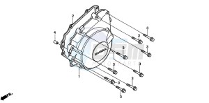 CB600F CB600F drawing GENERATOR COVER