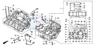 CB1300 CB1300SUPER FOUR drawing CRANKCASE