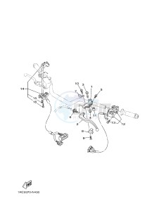 MT09A MT-09 ABS 900 (2DRR) drawing HANDLE SWITCH & LEVER