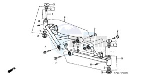 TRX90XC TRX90 ED drawing FRONT ARM