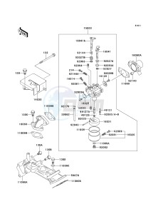 KAF 620 C [MULE 2500] (C1-C5) [MULE 2500] drawing CARBURETOR --  - AF620C-502739- -