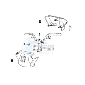 LUDIX 10 V ONE drawing HANDLEBAR