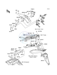 NINJA ZX-10R ZX1000-C2H FR GB XX (EU ME A(FRICA) drawing Fenders