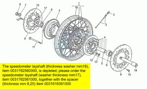 Nevada 350 drawing Front wheel