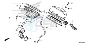 NC750JF Vultus - NC750J Europe Direct - (ED) drawing AIR CLEANER