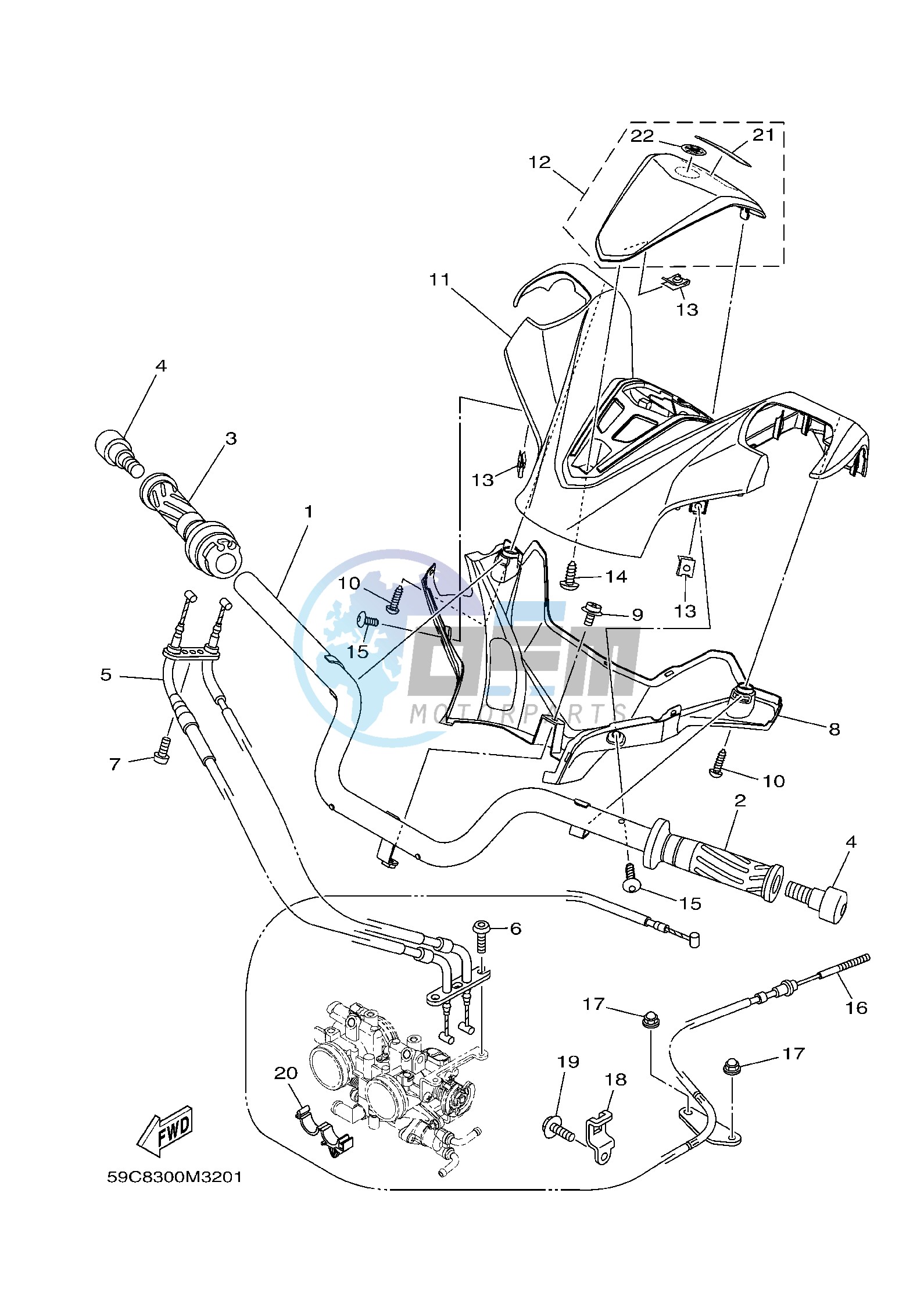 STEERING HANDLE & CABLE