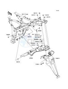 NINJA 250R EX250KBFA GB XX (EU ME A(FRICA) drawing Rear Fender(s)