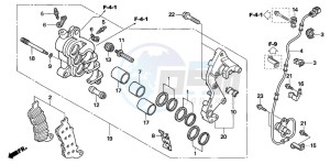 CBF1000A drawing R. FRONT BRAKE CALIPER (CBF1000A/T/S)