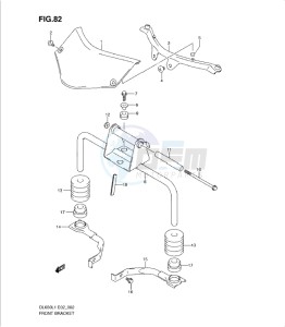 DL650 drawing FRONT BRACKET