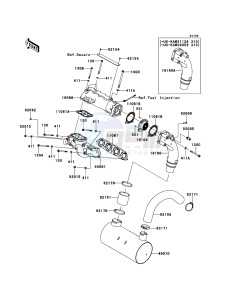 JET_SKI_ULTRA_300X JT1500HDF EU drawing Muffler(s)