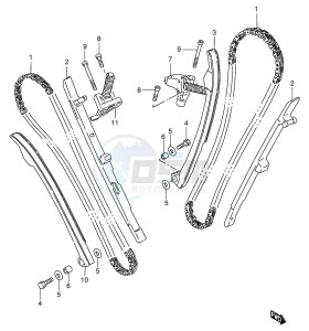 VS600GL (E2) INTRUDER drawing CAM CHAIN