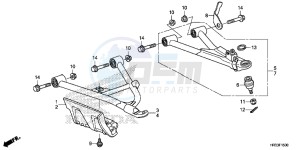 TRX420FE1E TRX420 Europe Direct - (ED) drawing FRONT ARM