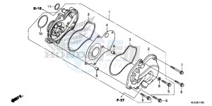 NC750JF Vultus - NC750J Europe Direct - (ED) drawing WATER PUMP