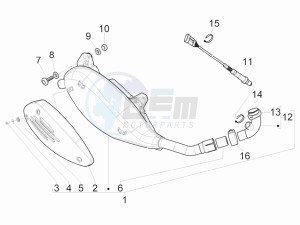 GTV 300 4T 4V ie (USA) USA drawing Silencer