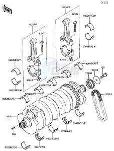 ZG 1000 A [CONCOURS] (A4-A6 A4 ONLY CAN) [CONCOURS] drawing CRANKSHAFT