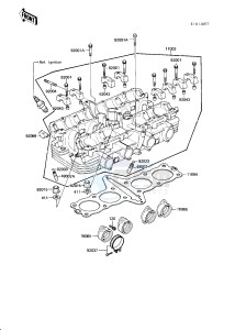 KZ 750 N [SPECTRE] (N1-N2) [SPECTRE] drawing CYLINDER HEAD