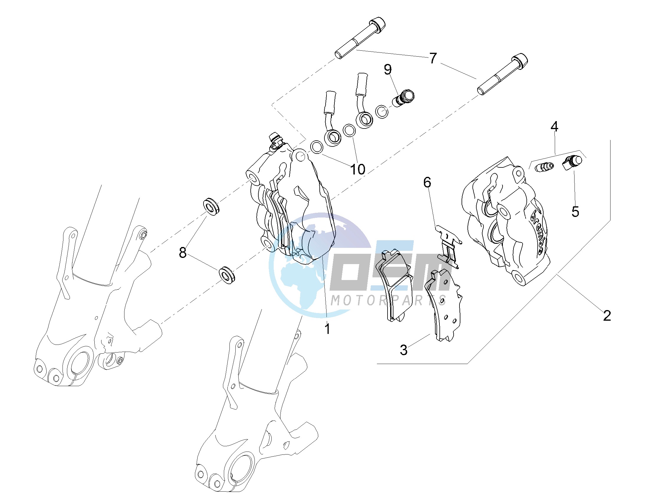 Front brake caliper