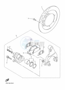 FJR1300-AE (BNP5) drawing REAR BRAKE CALIPER