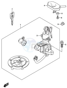 GSX-S750A drawing LOCK SET