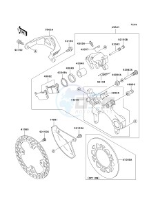 KX 250 M (M1) drawing REAR BRAKE