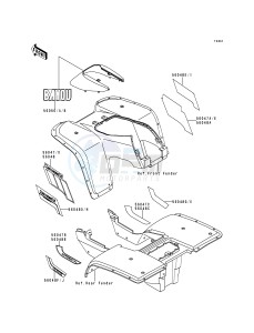 KLF 300 B [BAYOU 300] (B1-B4) [BAYOU 300] drawing DECAL-- KLF300-B1_B2- -