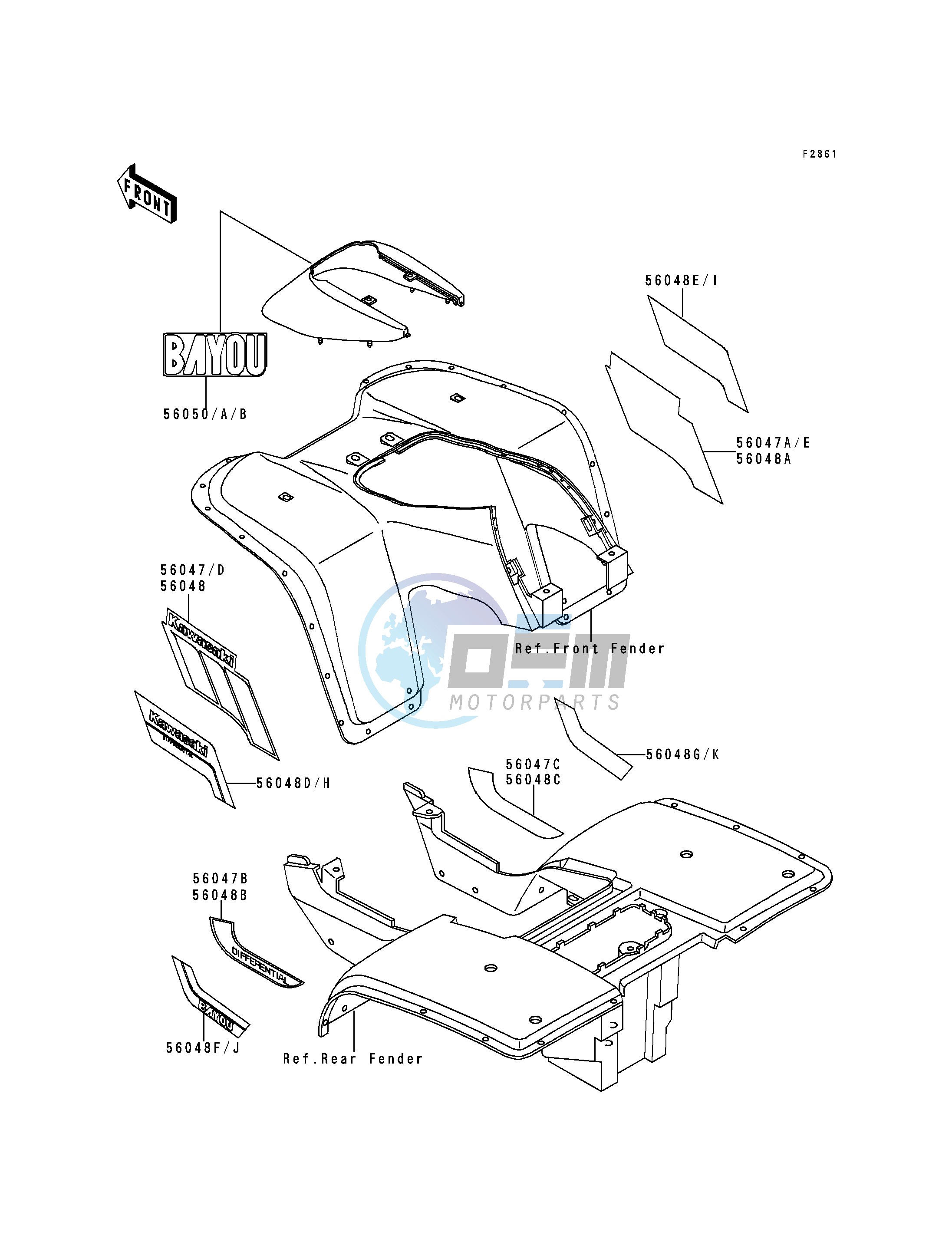 DECAL-- KLF300-B1_B2- -