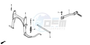 SFX50SMM drawing STAND/KICK STARTER ARM