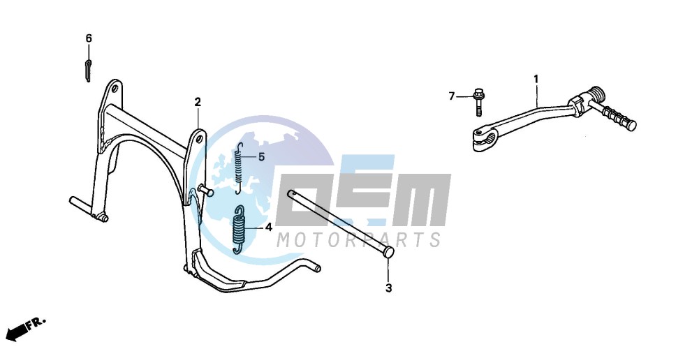 STAND/KICK STARTER ARM