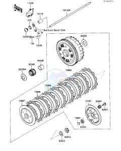 VN 750 A [VULCAN 750] (A2-A5) [VULCAN 750] drawing CLUTCH