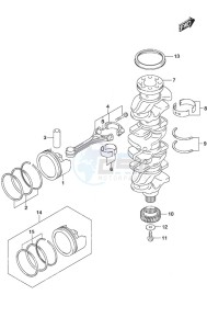 DF 200AS drawing Crankshaft